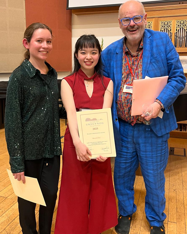 Gareth Jenkins at the Gregynog Young Musician Competition