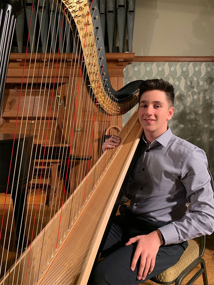 Young Harpist - Huw Boucher