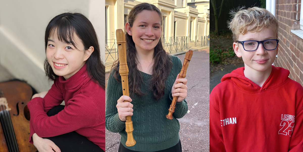 Young musicians performing